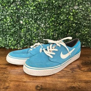NIKE SB Zoom Stefan Janoski Canvas Blue & White Skateboarding Sneaker